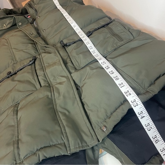 Pajar Women's Size Large Grace Parka Saga Fur's Green Hooded Winter Jacket - Picture 10 of 15